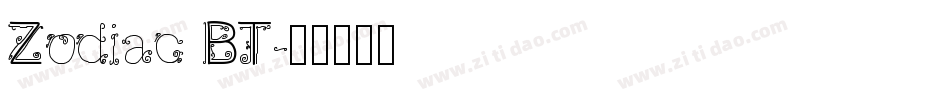 Zodiac BT字体转换
